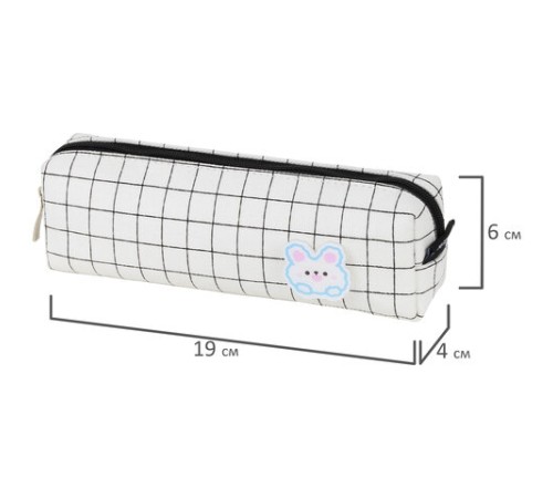 Пенал BRAUBERG, 1 отделение, полиэстер, 