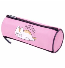 Пенал BRAUBERG, 3 отделения, нейлон, 21х7х7 см, 