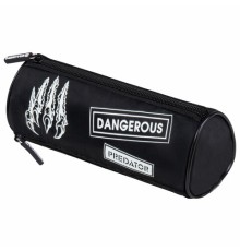 Пенал BRAUBERG, 3 отделения, нейлон, 21х7х7 см, 