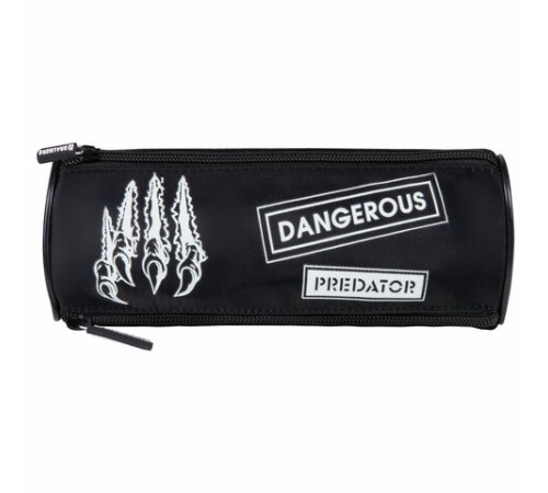 Пенал BRAUBERG, 3 отделения, нейлон, 21х7х7 см, 