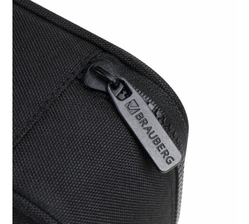 Пенал-органайзер BRAUBERG, 1 отделение, органайзер, полиэстер, 22х11,5x6 см, черный, 272309