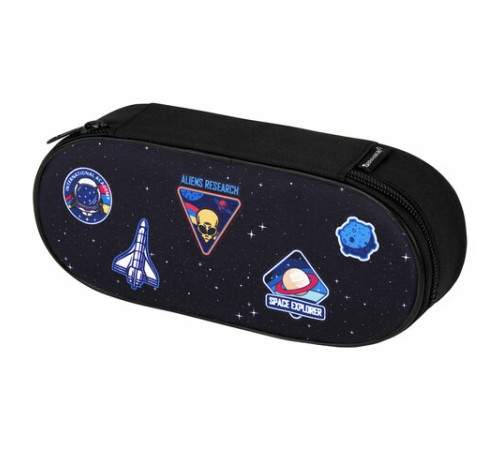 Пенал-футляр BRAUBERG, 1 отделение, органайзер, полиэстер, 22x9х5 см, 