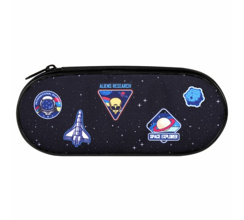 Пенал-футляр BRAUBERG, 1 отделение, органайзер, полиэстер, 22x9х5 см, 