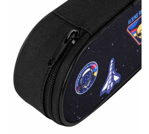 Пенал-футляр BRAUBERG, 1 отделение, органайзер, полиэстер, 22x9х5 см, 