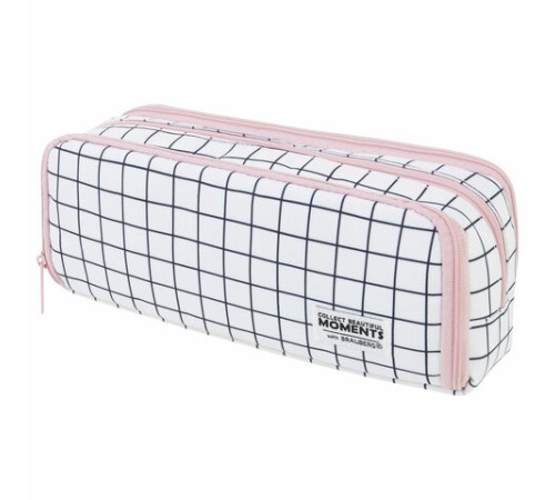 Пенал-органайзер BRAUBERG, 2 откидные планки, полиэстер, 23x9х7 см, 