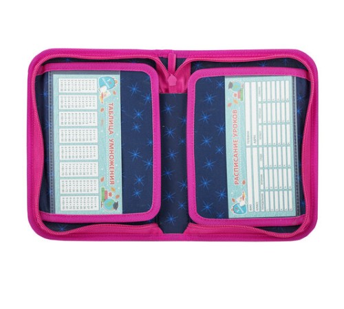 Пенал BRAUBERG, 1 отделение, 2 откидные планки, полиэстер, 21х14 см, Cute fox, 272318