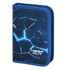 Пенал BRAUBERG, 1 отделение, 2 откидные планки, полиэстер, 21х14 см, Digital lava, 272320