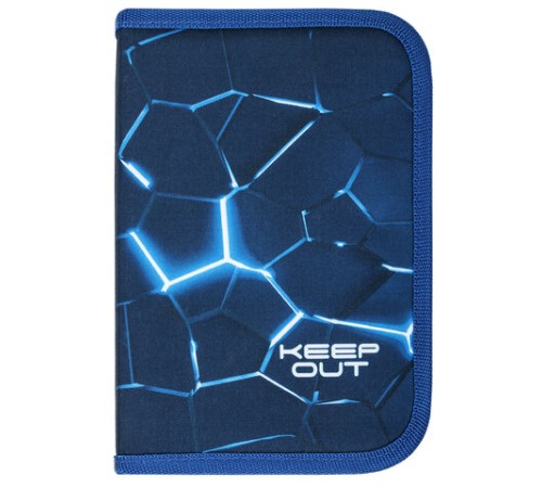 Пенал BRAUBERG, 1 отделение, 2 откидные планки, полиэстер, 21х14 см, Digital lava, 272320