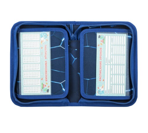 Пенал BRAUBERG, 1 отделение, 2 откидные планки, полиэстер, 21х14 см, Digital lava, 272320