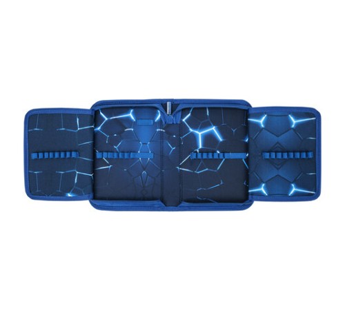 Пенал BRAUBERG, 1 отделение, 2 откидные планки, полиэстер, 21х14 см, Digital lava, 272320