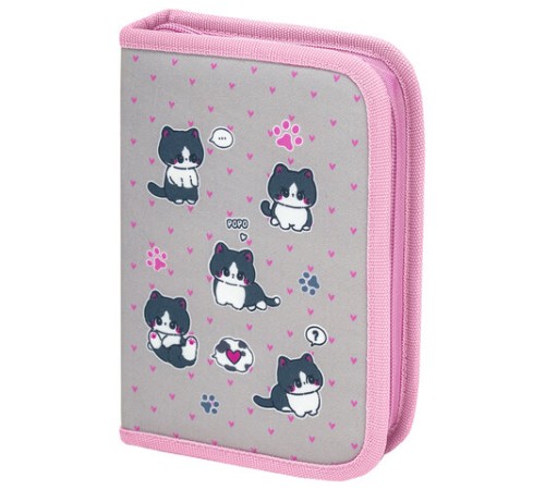 Пенал BRAUBERG, 1 отделение, полиэстер, 21х14 см, 