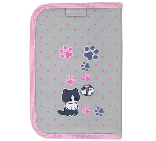 Пенал BRAUBERG, 1 отделение, полиэстер, 21х14 см, 