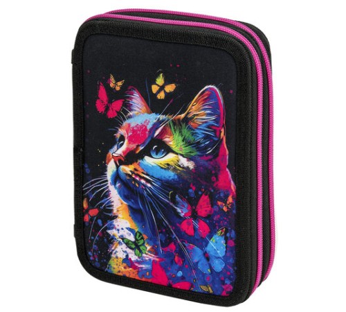 Пенал BRAUBERG, 2 отделения, полиэстер, 21х14 см, 