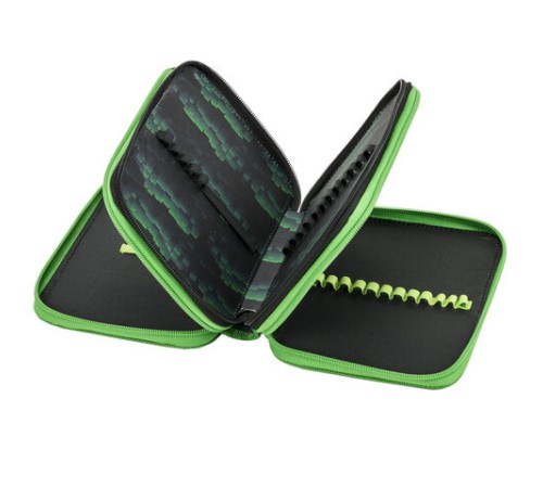 Пенал BRAUBERG, 3 отделения, полиэстер, 21х14 см, 