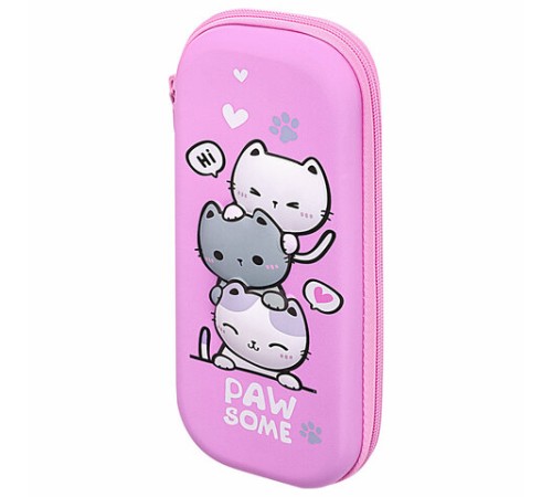 Пенал BRAUBERG, 1 отделение, 1 откидная планка, EVA, 22х10х5 см, 