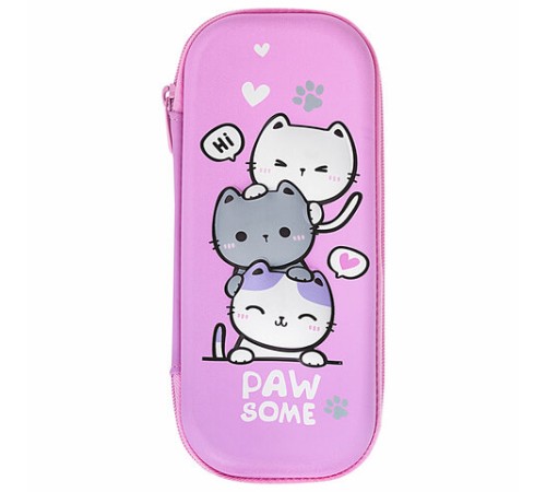 Пенал BRAUBERG, 1 отделение, 1 откидная планка, EVA, 22х10х5 см, 