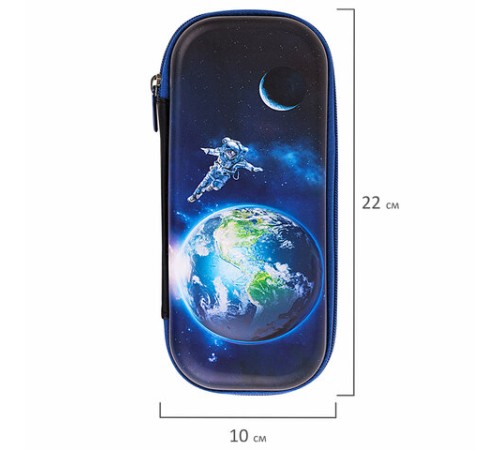 Пенал BRAUBERG, 1 отделение, 1 откидная планка, EVA, 22х10х5 см, 