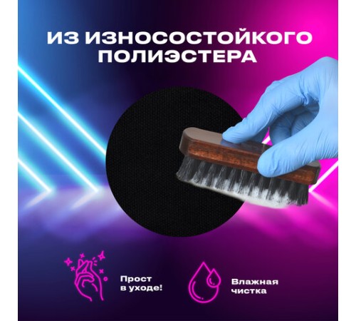 Пенал-косметичка BRAUBERG с ручкой, 1 откидная планка, полиэстер, 22x10х8 см, Black, 272339