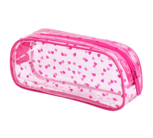 Пенал-косметичка BRAUBERG LUCENT на молнии, прозрачный, 