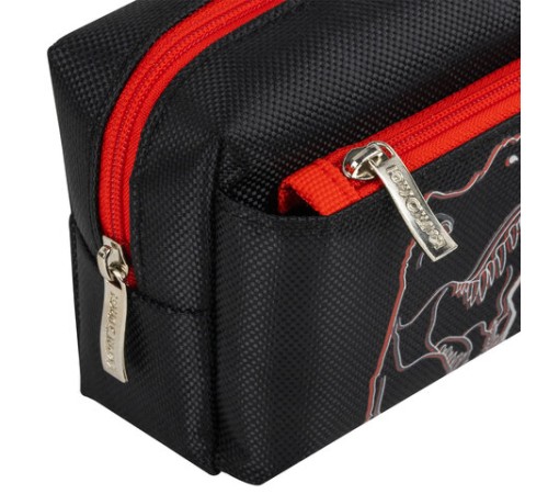 Пенал мягкий ЮНЛАНДИЯ, 2 отделения, полиэстер, 