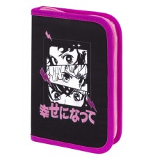 Пенал BRAUBERG с наполнением, 1 отделение, 1 откидная планка, 24 предмета, 21х14 см, 