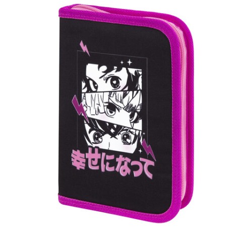 Пенал BRAUBERG с наполнением, 1 отделение, 1 откидная планка, 24 предмета, 21х14 см, 