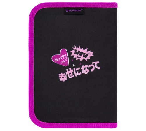 Пенал BRAUBERG с наполнением, 1 отделение, 1 откидная планка, 24 предмета, 21х14 см, 