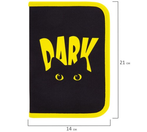 Пенал BRAUBERG с наполнением, 1 отделение, 1 откидная планка, 24 предмета, 21х14 см, 