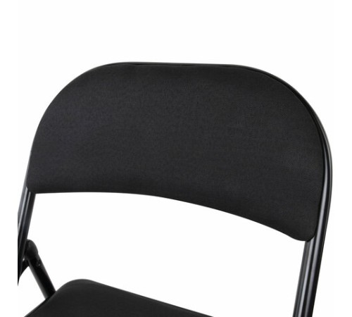 Стул складной BRABIX "Golf Plus CF-003 КОМФОРТ", чёрный каркас, чёрная ткань, 532889 Стул складной BRABIX "Golf Plus CF-003 КОМФОРТ", чёрный каркас, чёрная ткань, 532889
