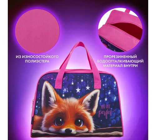 Сумка для занятий BRAUBERG с ручками, 35x25x15 см, 