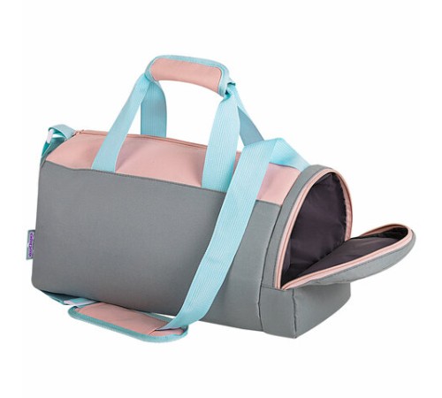 Сумка для занятий спортивная ЮНЛАНДИЯ с отделением для обуви, 40х22х20 см, пастельный, 272381