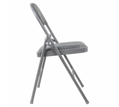 Стул складной BRABIX "Golf Plus CF-003 КОМФОРТ", серый каркас, серая ткань, 532890 Стул складной BRABIX "Golf Plus CF-003 КОМФОРТ", серый каркас, серая ткань, 532890