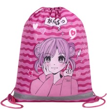 Мешок для обуви BRAUBERG KIDS, светоотражающая полоса, 46х36 см, 