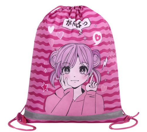 Мешок для обуви BRAUBERG KIDS, светоотражающая полоса, 46х36 см, 