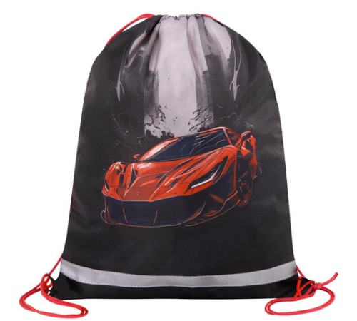 Мешок для обуви BRAUBERG KIDS, светоотражающая полоса, 46х36 см, 