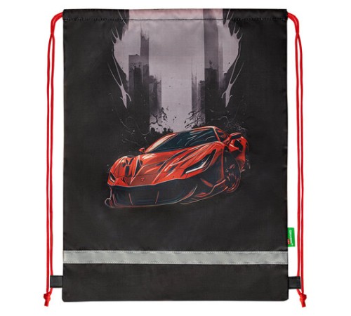 Мешок для обуви BRAUBERG KIDS, светоотражающая полоса, 46х36 см, 