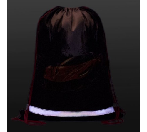 Мешок для обуви BRAUBERG KIDS, светоотражающая полоса, 46х36 см, 