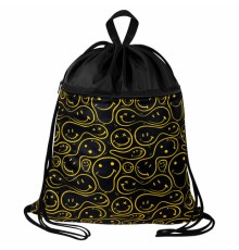 Мешок для обуви BRAUBERG БОЛЬШОЙ, с ручкой, карман на молнии, сетка, 49х41 см, 