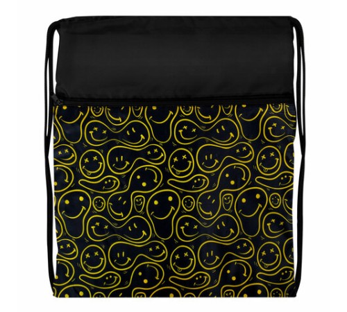 Мешок для обуви BRAUBERG БОЛЬШОЙ, с ручкой, карман на молнии, сетка, 49х41 см, 