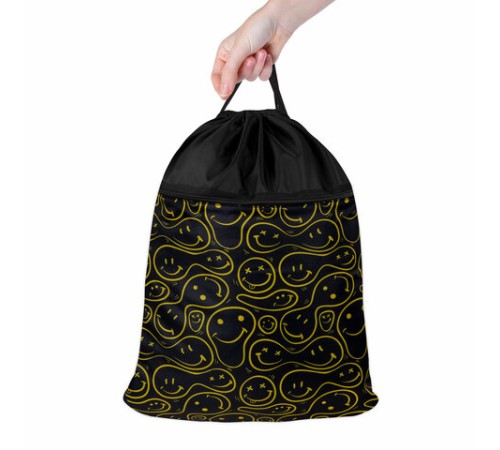 Мешок для обуви BRAUBERG БОЛЬШОЙ, с ручкой, карман на молнии, сетка, 49х41 см, 