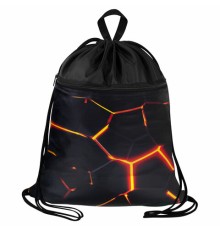 Мешок для обуви BRAUBERG БОЛЬШОЙ, с ручкой, карман на молнии, сетка, 49х41 см, 