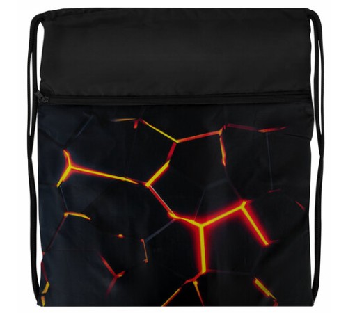 Мешок для обуви BRAUBERG БОЛЬШОЙ, с ручкой, карман на молнии, сетка, 49х41 см, 