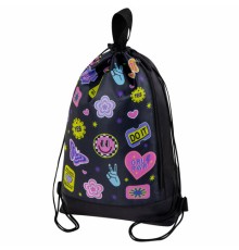 Мешок для обуви ЮНЛАНДИЯ с ручками, боковой карман на молнии, 46х36 см, 