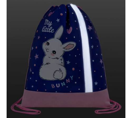 Мешок для обуви ЮНЛАНДИЯ, плотный, светоотражающая полоса, 46х36 см, 