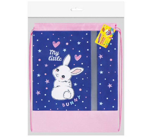 Мешок для обуви ЮНЛАНДИЯ, плотный, светоотражающая полоса, 46х36 см, 