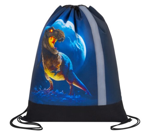 Мешок для обуви ЮНЛАНДИЯ, плотный, светоотражающая полоса, 46х36 см, 