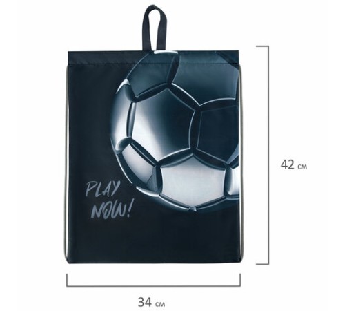 Мешок для обуви BRAUBERG KIDS, с петлей, 42х34 см, 