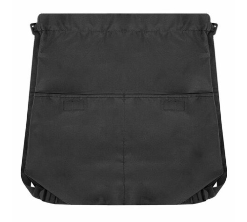 Рюкзак спортивный мешок HEIKKI PACK (ХЕЙКИ), 2 отделения, увеличенный объем, 40х35 см, черный, 272419