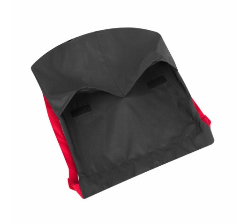 Рюкзак спортивный мешок HEIKKI PACK (ХЕЙКИ), 2 отделенения, увеличенный объем, 40х35 см, черно-красный, 272420