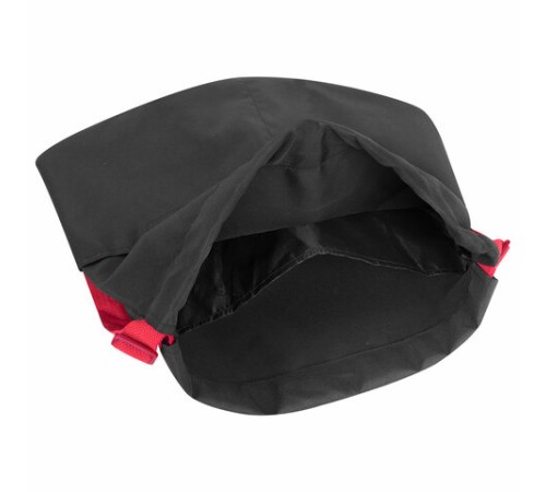 Рюкзак спортивный мешок HEIKKI PACK (ХЕЙКИ), 2 отделенения, увеличенный объем, 40х35 см, черно-красный, 272420